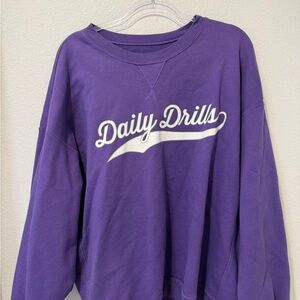 Purple Daily Drills Sweatshirt
